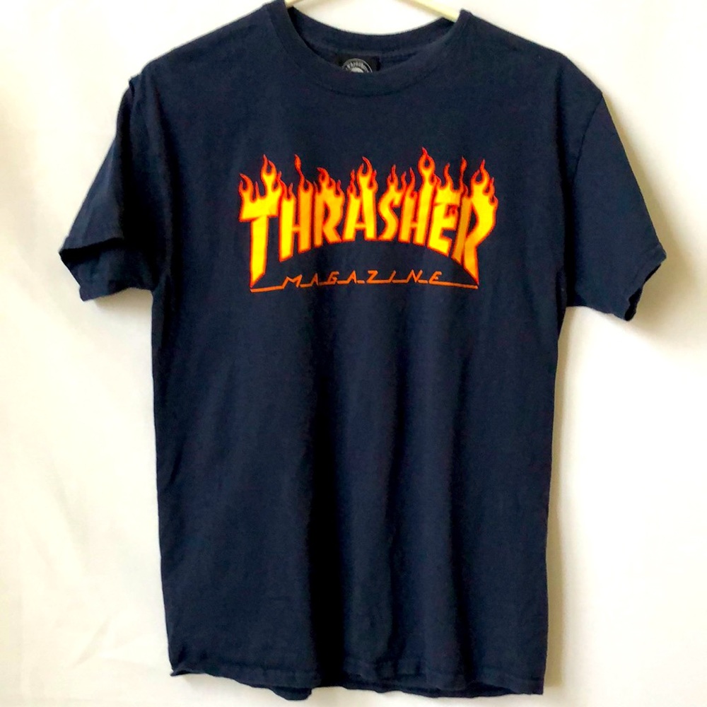 Thrasher‎ Magazine Blue T-Shirt Size M